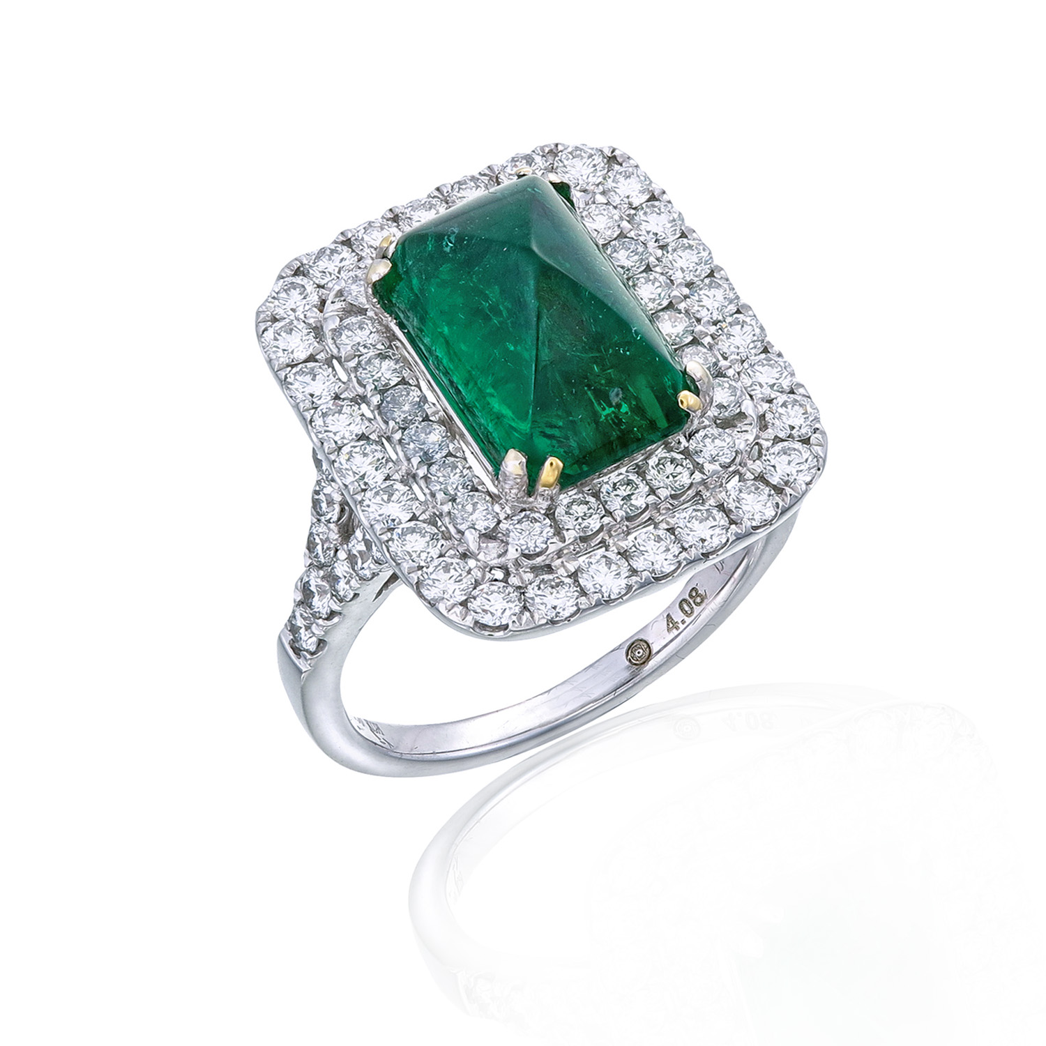 Emerald and Diamond Ring